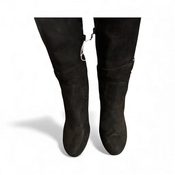 🔺SOLD🔺G By GUESS Destynn Heeled Platform Knee High Boots Black Winter Size 9 - Picture 6 of 8